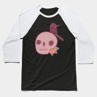 skull and crow Baseball T-Shirt